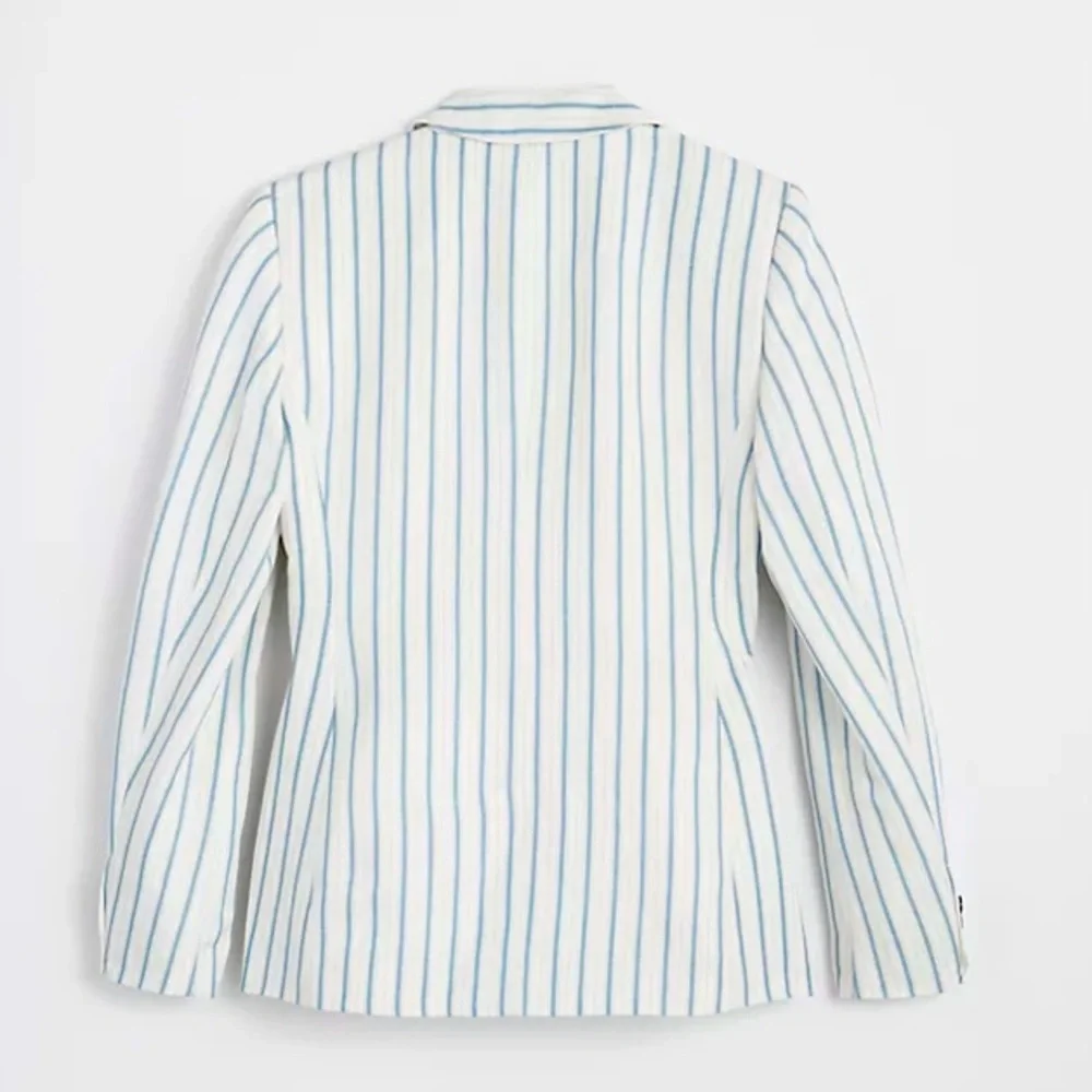 💕3 for $30💕 BNWT Loft Petite-PLUS SIZE Striped Modern Blazer - Picture 3 of 6